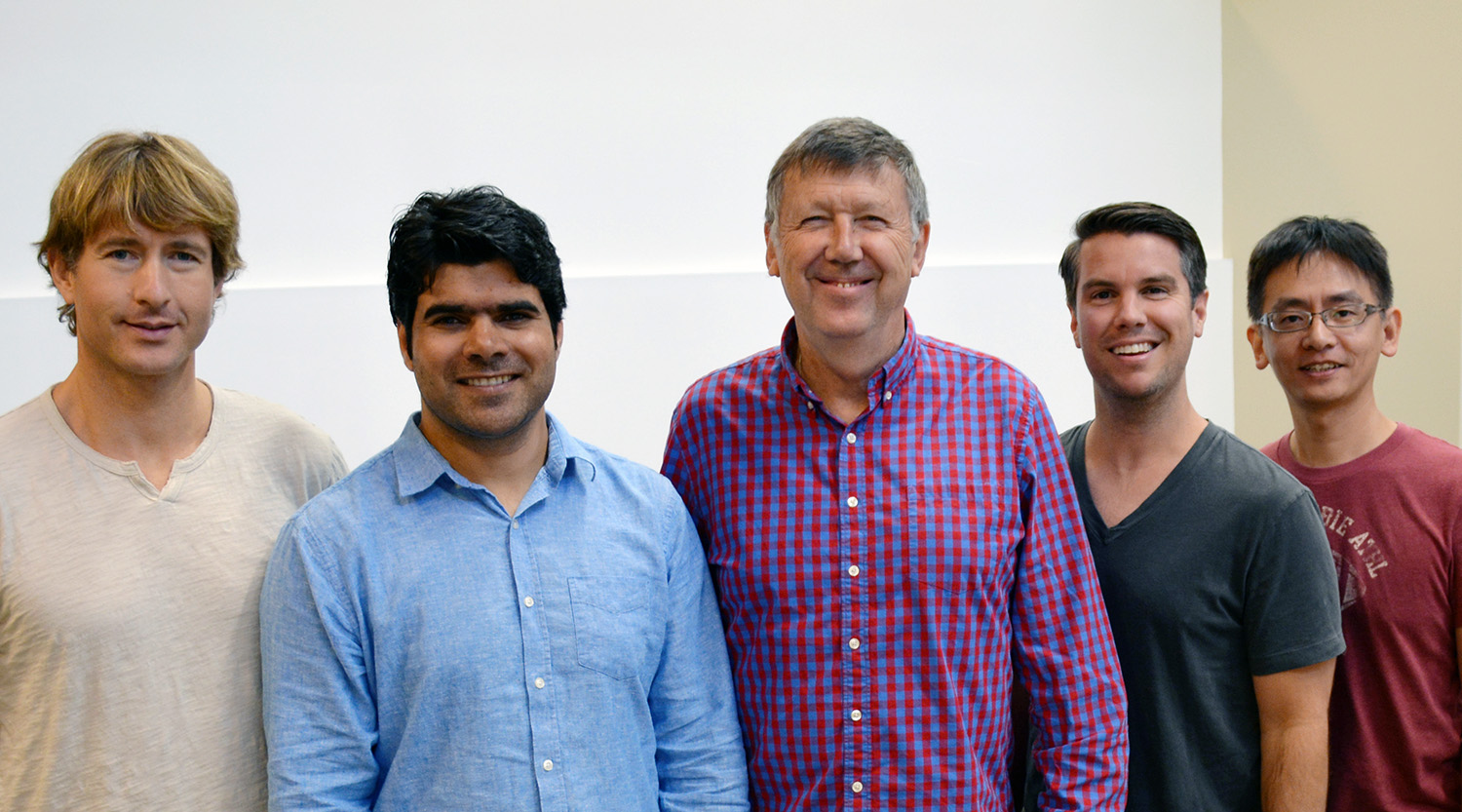 Authors of the new paper included (left to right) James Voss, Raiees Andrabi, Dennis Burton, Bryan Briney and Chi-Hui Liang.