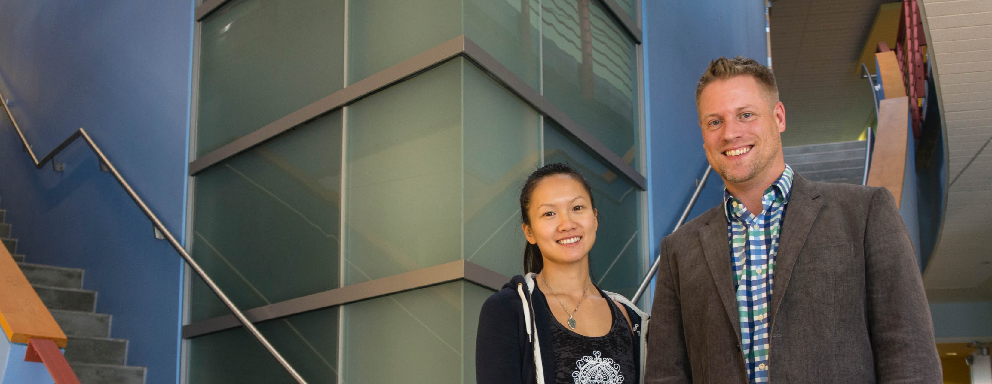 The study was led by TSRI Graduate Student Mei Lan Chen and biologist Mark Sundrud (photo by Jeremy Pyle / The Scripps Research Institute)