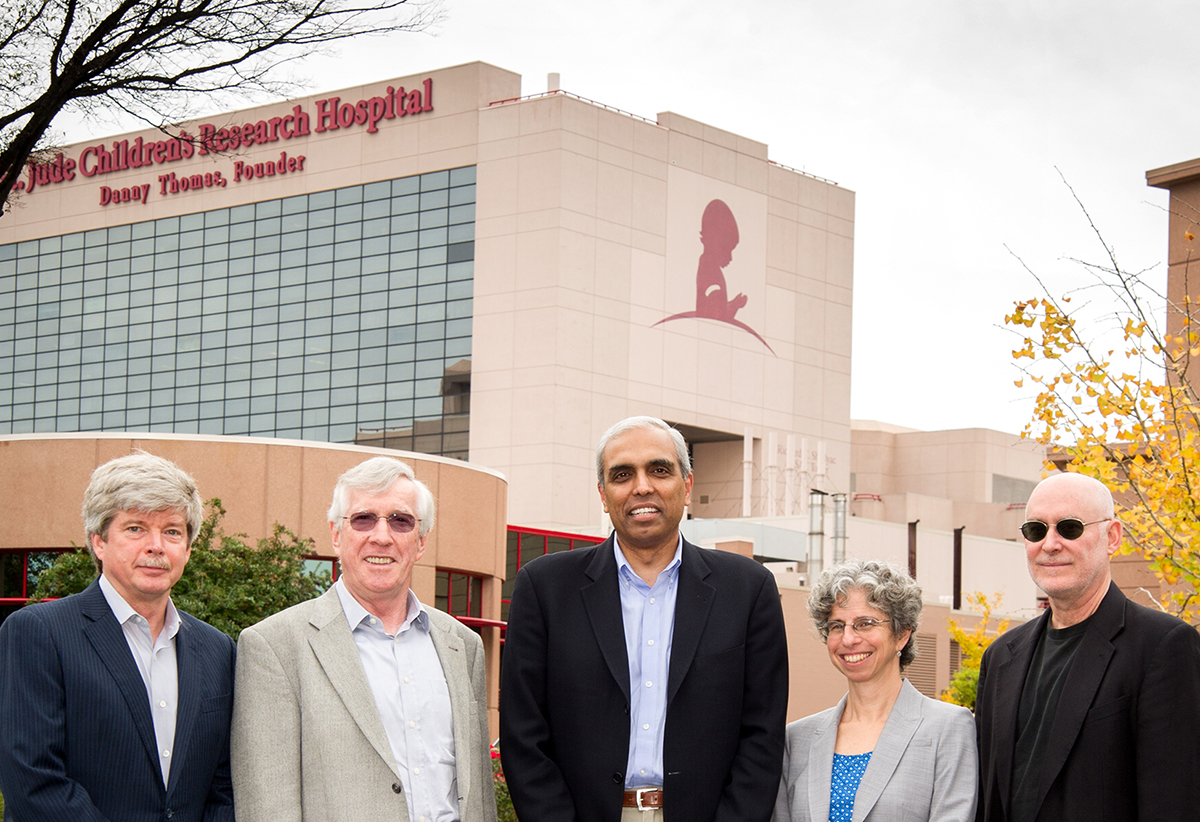 The Executive Committee of the Human Dark Proteome Initiative includes (left to right): Richard Kriwacki of St. Jude Children’s Research Hospital; Peter Wright of The Scripps Research Institute; Rohit V. Pappu of Washington University in St. Louis; Jean Baum of Rutgers University; and Jeffrey Hoch of UConn Health. Other members not shown are: Arthur G. Palmer III of Columbia University and Steven Finkbeiner of the University of California, San Francisco. 