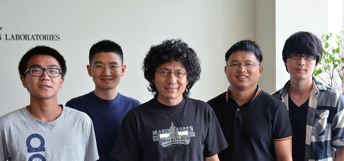 Authors of the new study include (left to right) Zhe Zhuang, Tao Liu, Jin-Quan Yu, Gang Chen and Yan-Qiao Chen.